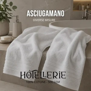 Asciugamano Bagno 100% Cotone 500 GSM – Linea Hotellerie