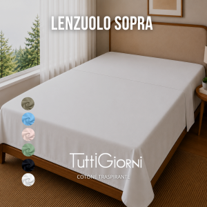Lenzuolo Sopra in Cotone No Stiro – Linea Tuttigiorni