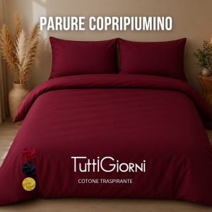 Parure Copripiumino con Federe in Cotone No Stiro – Linea Tuttigiorni