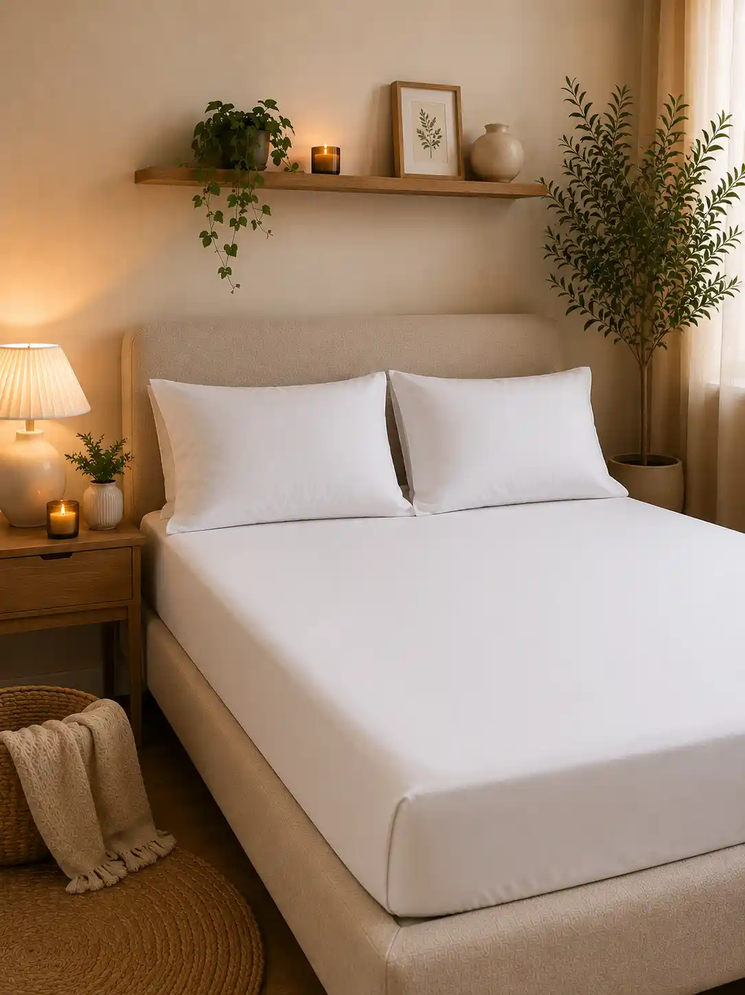 letto matrimoniale lenzuolo di sotto bianco cotone premium