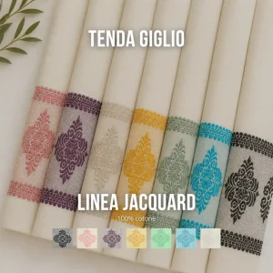 Tenda giglio โ 100% Cotone - jacquard