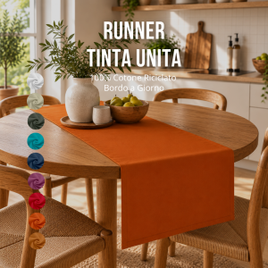 Runner Tinta Unita – 100% Cotone
