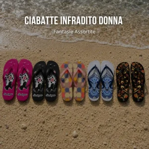 Ciabatte Infradito Donna Mare/Piscina – Fantasie Assortite