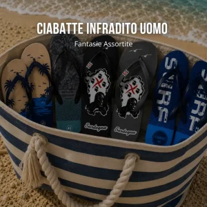 Ciabatte Infradito Uomo Mare/Piscina – Fantasie Assortite