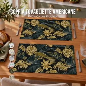 Coppia Tovagliette Americane Fantasia – 100% Cotone